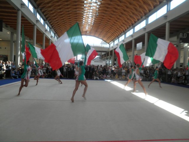 Le Farfalle della Ritmica. Nazionale Italiana di Ginnastica Ritmica. Cerimonia inaugurale Sports Days 2011 a Rimini Fiere